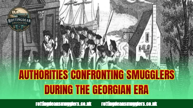 Authorities confronting smugglers during the Georgian era