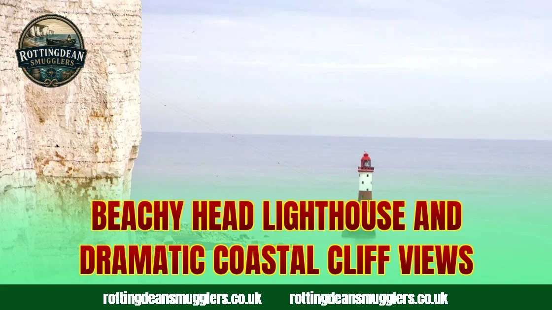 Beachy Head lighthouse and dramatic coastal cliff views