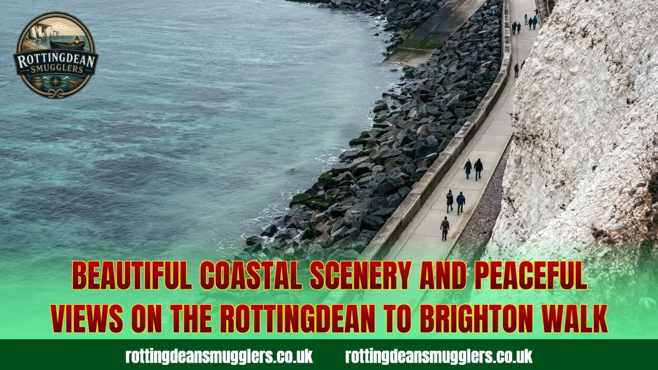 Beautiful coastal scenery and peaceful views on the Rottingdean to Brighton walk