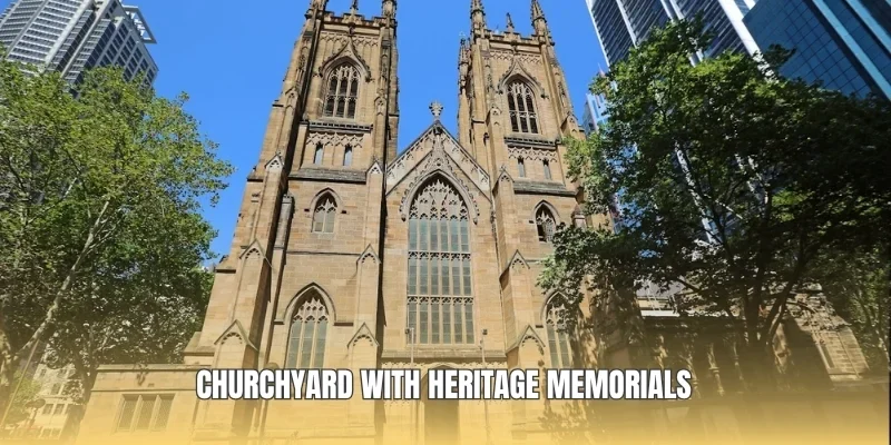 Churchyard with heritage memorials