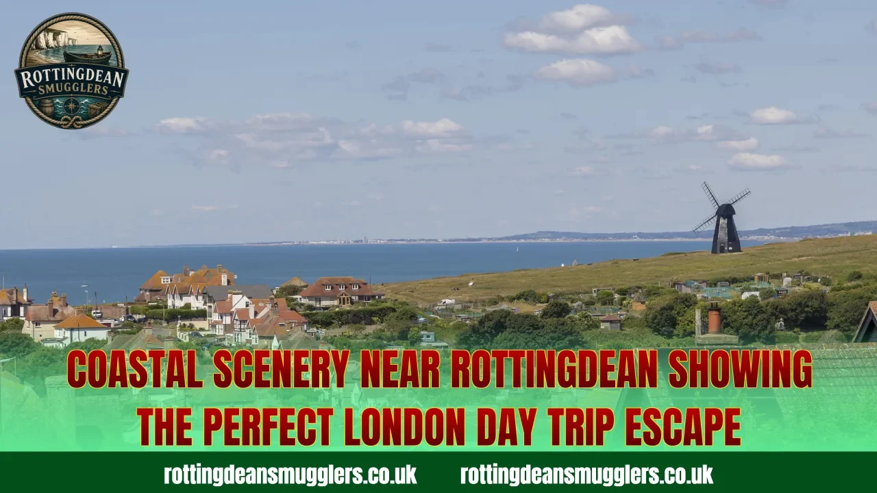 Coastal scenery near Rottingdean showing the perfect London day trip escape