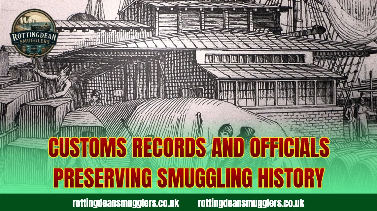 Customs records and officials preserving smuggling history