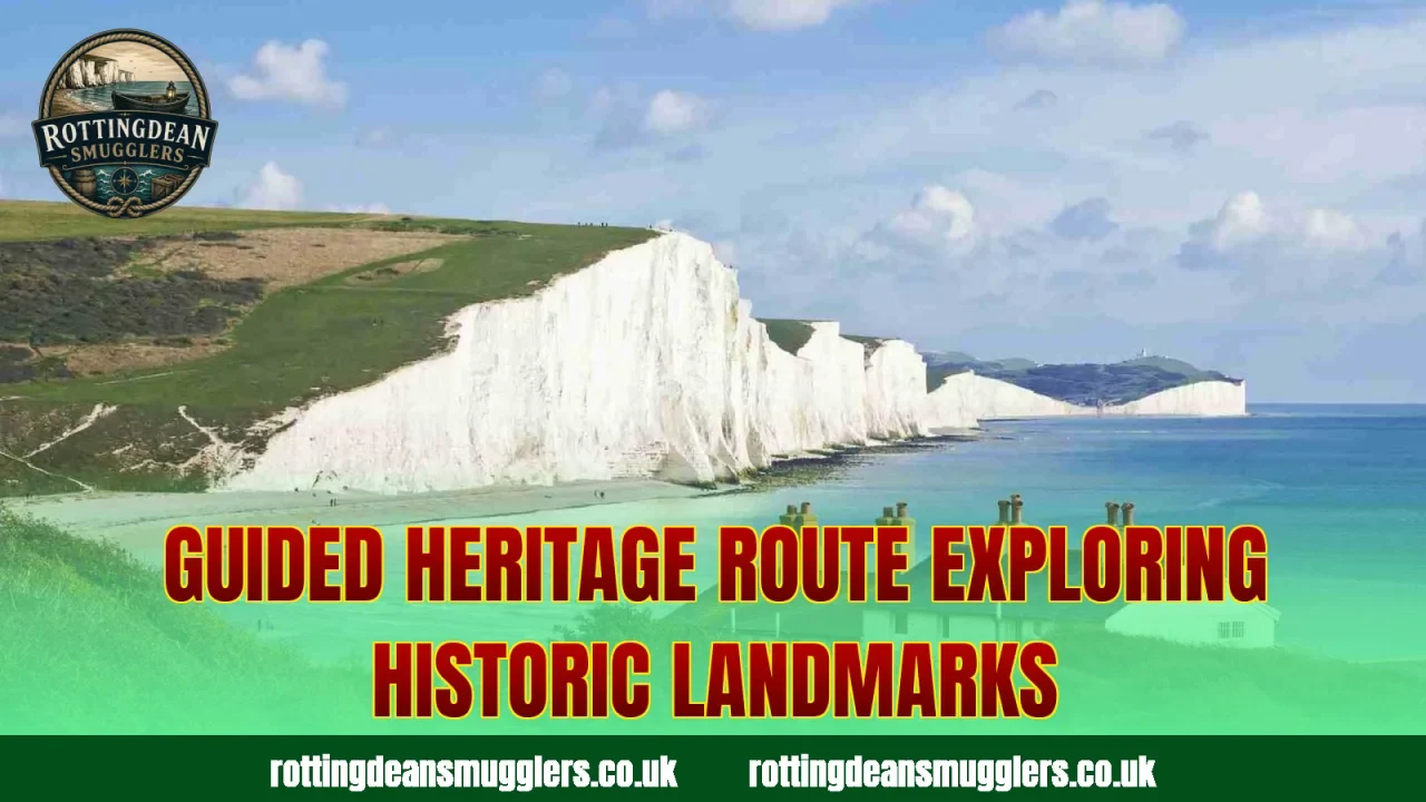 Guided heritage route exploring historic landmarks