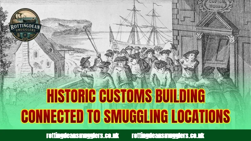 Historic customs building connected to smuggling locations