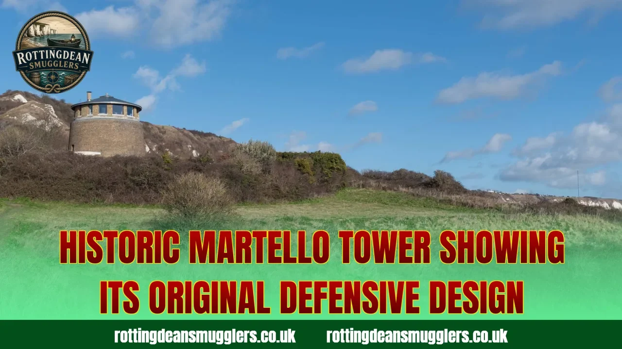 Historic Martello Tower showing its original defensive design
