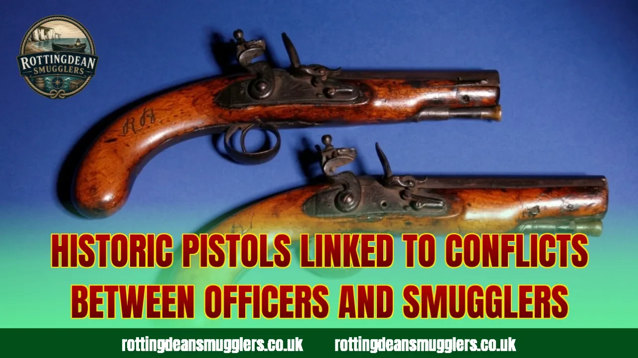 Historic pistols linked to conflicts between officers and smugglers