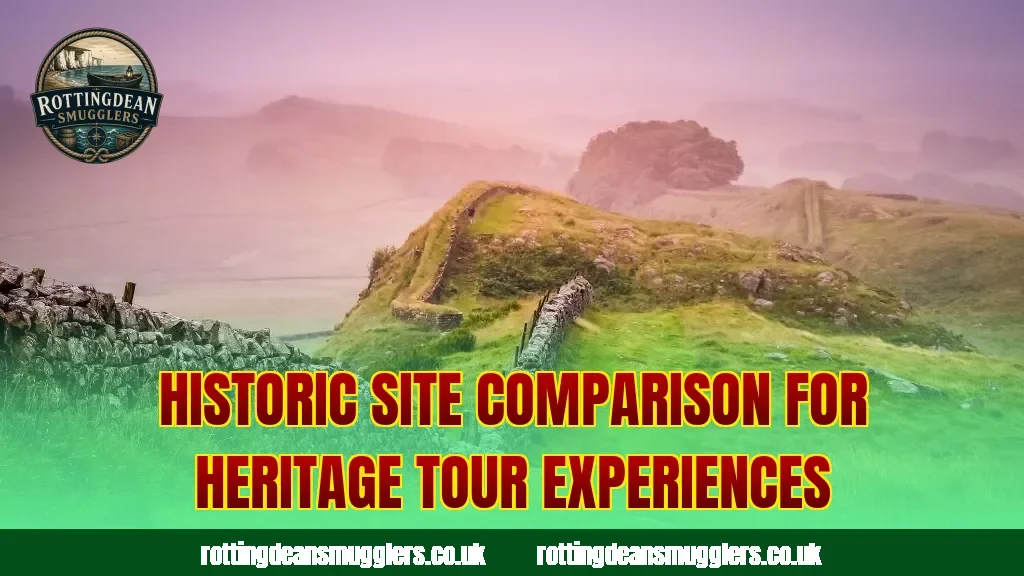 Historic site comparison for heritage tour experiences