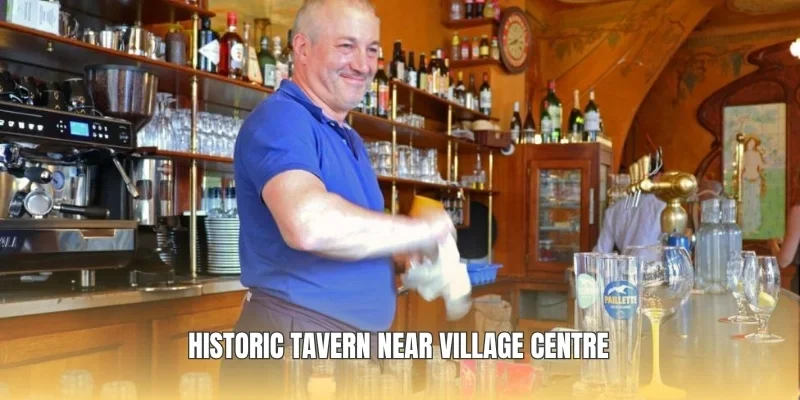Historic tavern near village centre