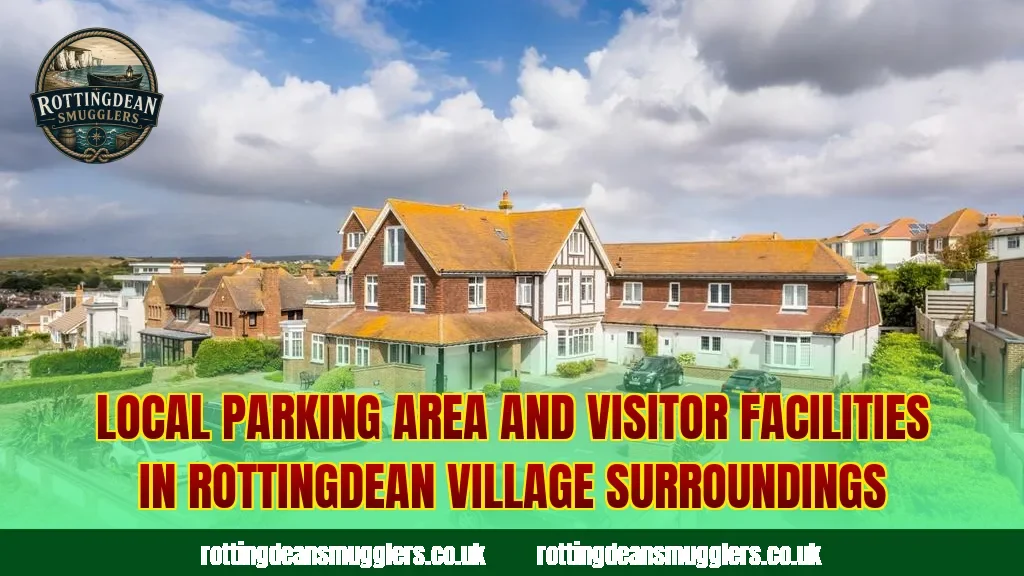 Local parking area and visitor facilities in Rottingdean village surroundings
