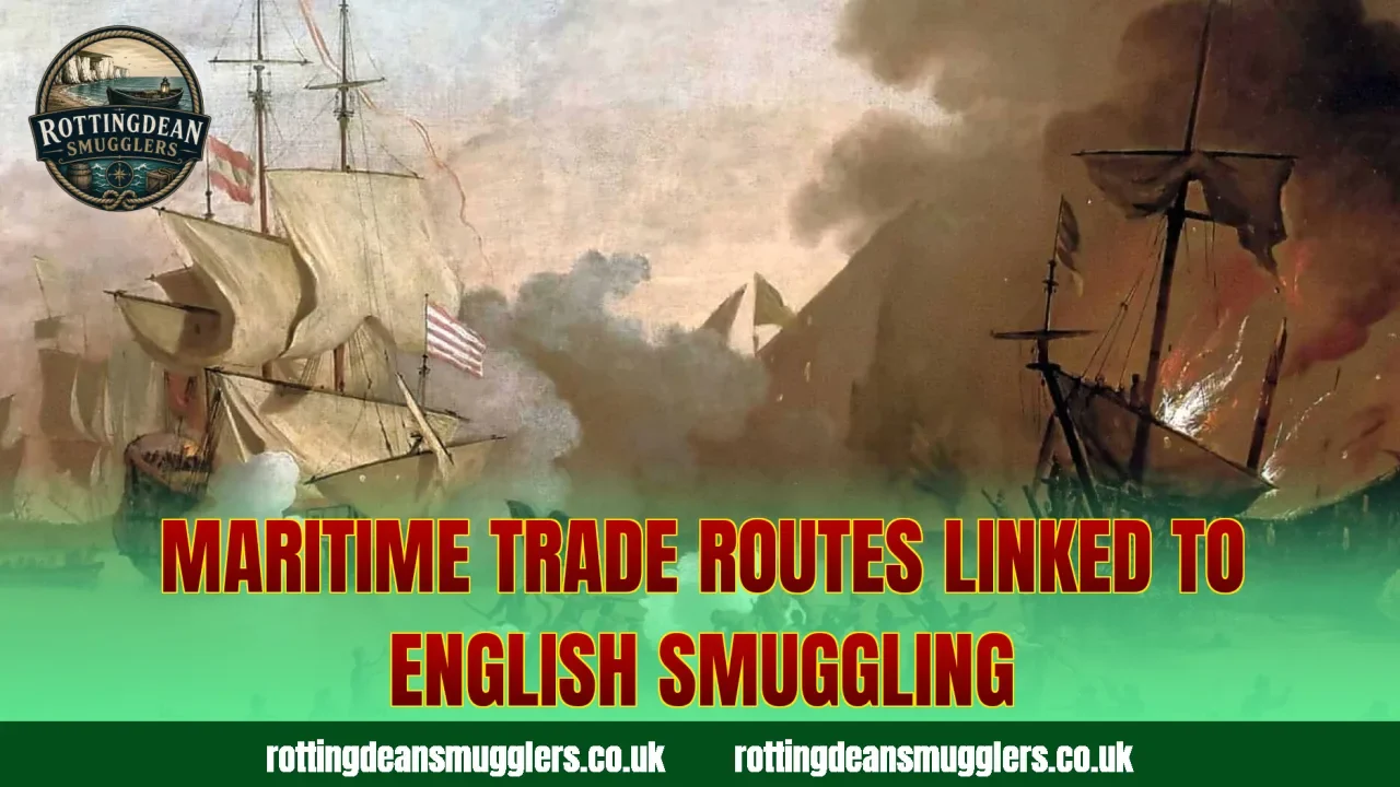 Maritime trade routes linked to English smuggling