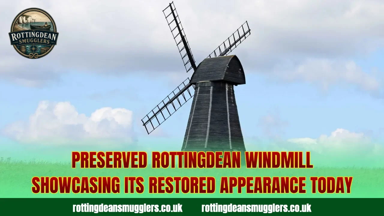 Preserved Rottingdean Windmill showcasing its restored appearance today