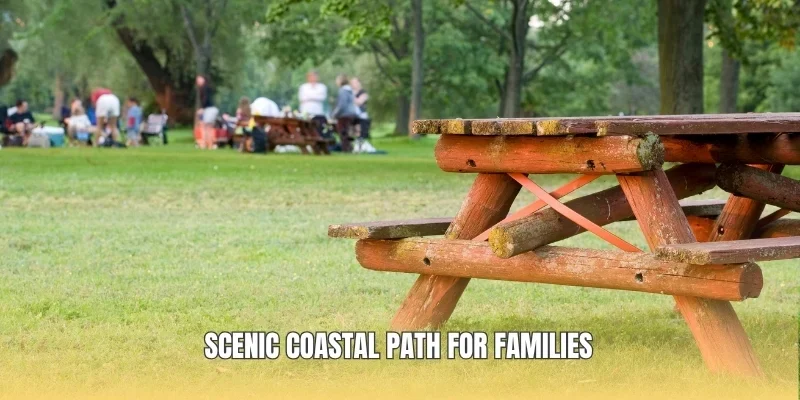 Scenic coastal path for families