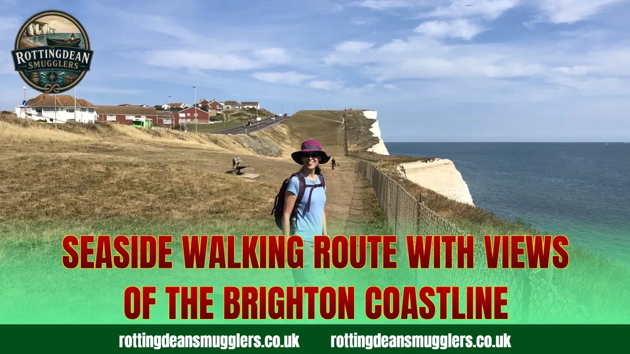 Seaside walking route with views of the Brighton coastline