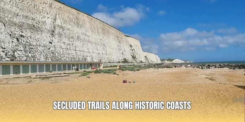 Secluded trails along historic coasts