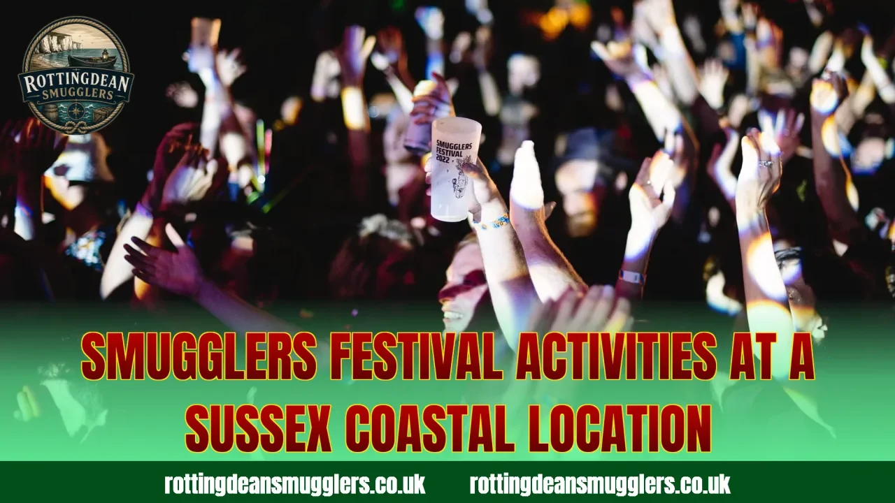 Smugglers festival activities at a Sussex coastal location
