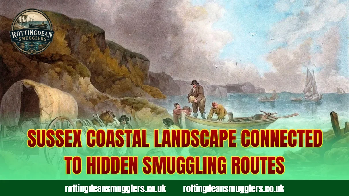 Sussex coastal landscape connected to hidden smuggling routes
