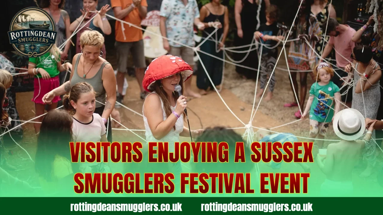Visitors enjoying a Sussex smugglers festival event