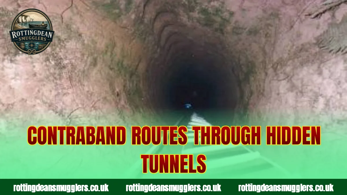 Contraband routes through hidden tunnels