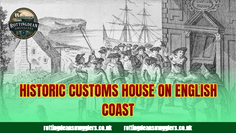 Historic customs house on English coast