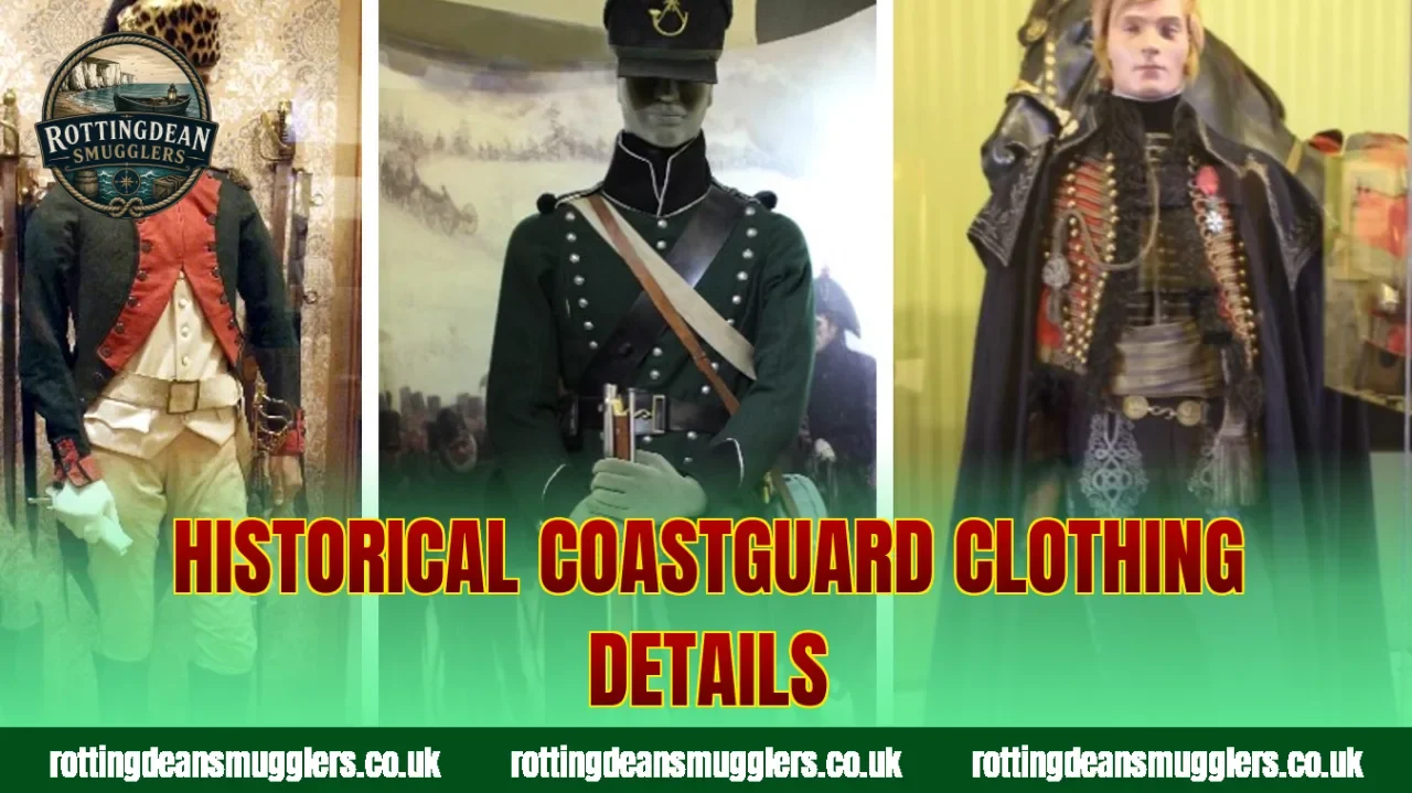 Historical coastguard clothing details