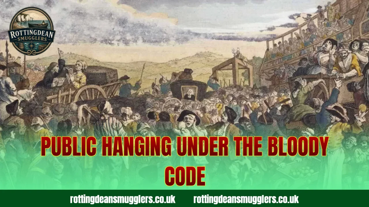 Public hanging under the Bloody Code